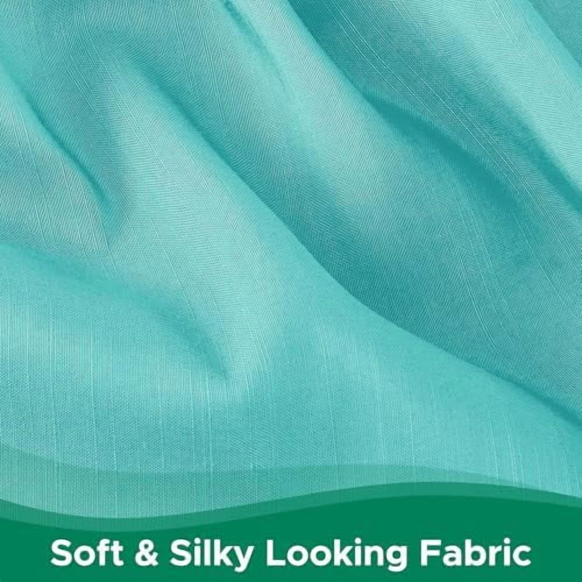 Wrap Around Bed Skirts for King & Cal King Beds with Short Drop of 12", Aqua Adjustable Elastic Dust Ruffles Easy Fit Wrinkle Resistant Silky Luxurious Fabric Machine Washable