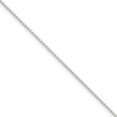 thumbnail image 1 of 10K White Gold 1.3mm Solid Diamond Cut Cable Chain Anklet 9 Inch, 1 of 2