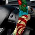 thumbnail image 5 of Christmas Crutches Steering Wheel Cover, Car Wheel Cover, Steering Wheel Cover - 14.5 Inch, Printing, PVC Leather, Auto Accessories, 5 of 6