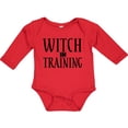 thumbnail image 3 of Inktastic Witch in Training Boys or Girls Long Sleeve Baby Bodysuit, 3 of 5