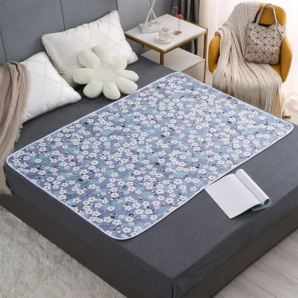 Protector de cama impermeable y lavable para la incontinencia | Protector de cama grande de 140 x 100 cm | Protector reutilizable para la incontinencia en la cama para personas mayores, adult