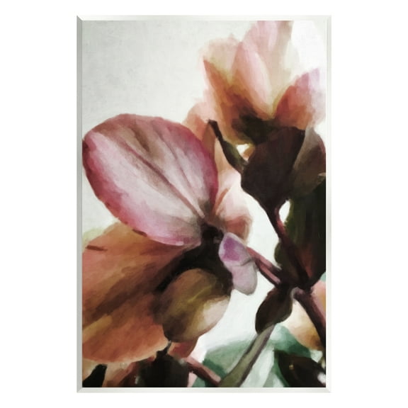 Stupell Industries Abstract Pink Petals Botanical & Floral Painting Unframed Art Print Wall Art, 10 x 15