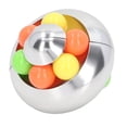 thumbnail image 3 of Rotating Ball Puzzle Toy, Stress Relief Puzzle Ball Mellow   For Teenager For Office Silver, 3 of 8