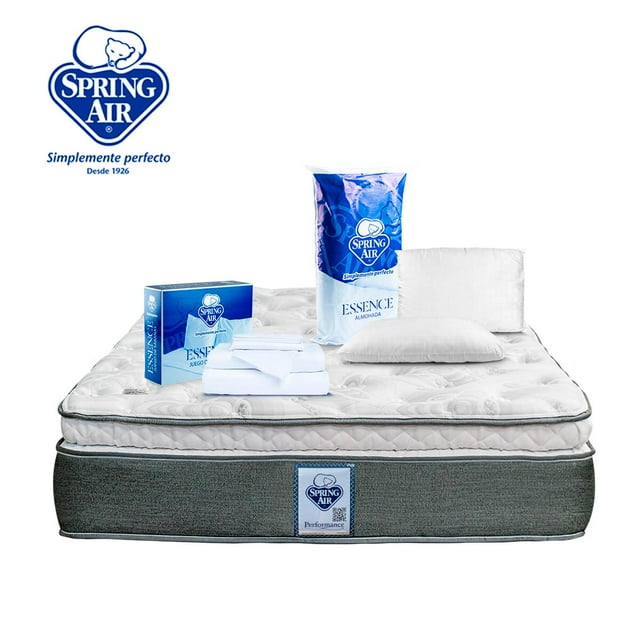 Colchón Matrimonial Spring Air + Almohada + Sabanas Sleeper