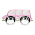 thumbnail image 1 of transemion Stainless Steel Kids Tableware Set Spoon Fork Cartoon Car Shape Compartment Design Baby Bowl Cutlery for Kitchen Pink Truck/Bowl/removable, 1 of 8