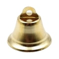 thumbnail image 2 of Fiudx Liquidación de ofertas flash Campanas de viento para decoración navideña con forma de cuerno dorado con apertura para hacer tú mismo, 30 mm, 50 unidades, 2 of 7