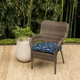 thumbnail image 3 of ARDEN earthFIBER Outdoor Wicker Chair Cushion, 2 Pack, 20 x 18, Water Repellent, Fade Resistant 20 x 18, Navy Blue King Palm, 3 of 8