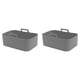 thumbnail image 4 of Perfecto para freidoras de aire rectangulares, reutilizables y aptas para horno, ideales para cocinar de forma saludable, cestas y alfombrillas antiadherentes de silicona gris para freidoras, 4 of 8