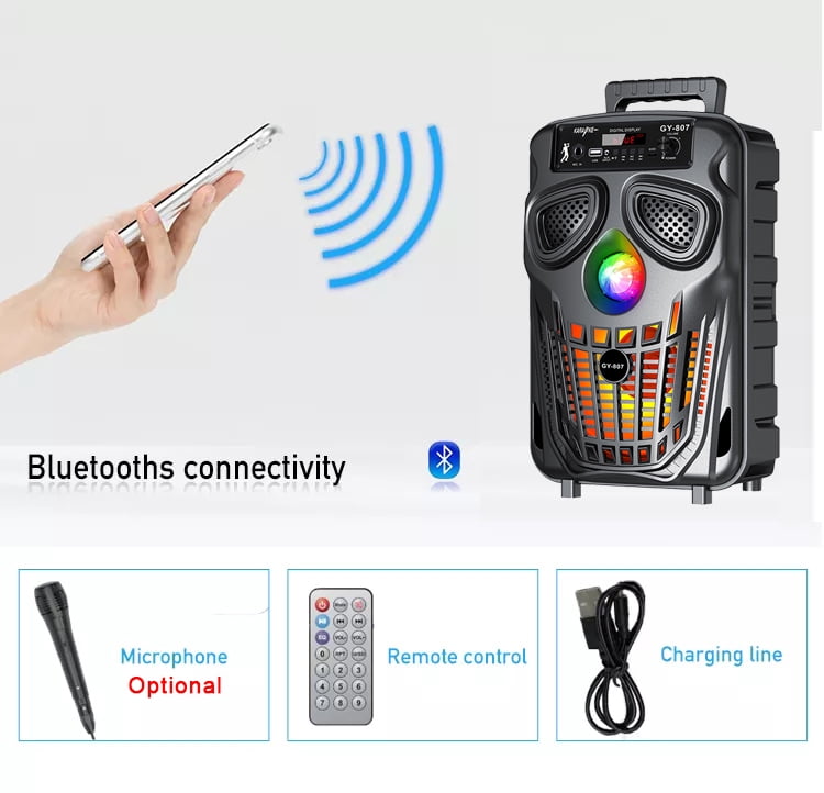 Nobie Vivid Karaoke Machine, Portable Bluetooth Speaker with Wireless Karaoke Microphones for Adults