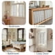 thumbnail image 4 of Cortinas jinchan Floral para Cocina 45 cm Gris Lino Cortina de Panel x2, 4 of 9