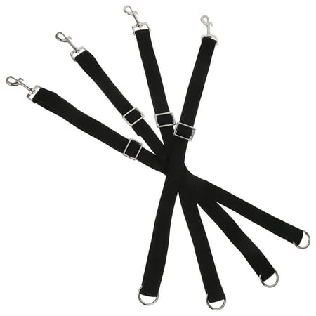 Raindrops 4pcs High-Strength Nylon Bucket Straps For Horses Adjustable Hanging Straps Hay Net Hanging Ropes Horse Feeding Bag Ropes