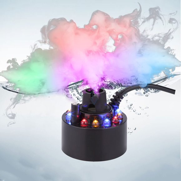 FITNATE Atomiseur Brumisateur Ultrasonique 350 Ml/h avec Lumière DEL Changeante pour Fontaine d'Eau, Étang, Pot, Rocher, Évier, avec Télécommande
