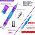 thumbnail image 3 of Diamond Painting Pens Kit, Stainless Steel Tips for Diamond Painting Accessories with 6 Clay, Diamond Art Pens Diamond Painting Tools for DIY Craft,Starry purple,Starry purple，G26573, 3 of 6