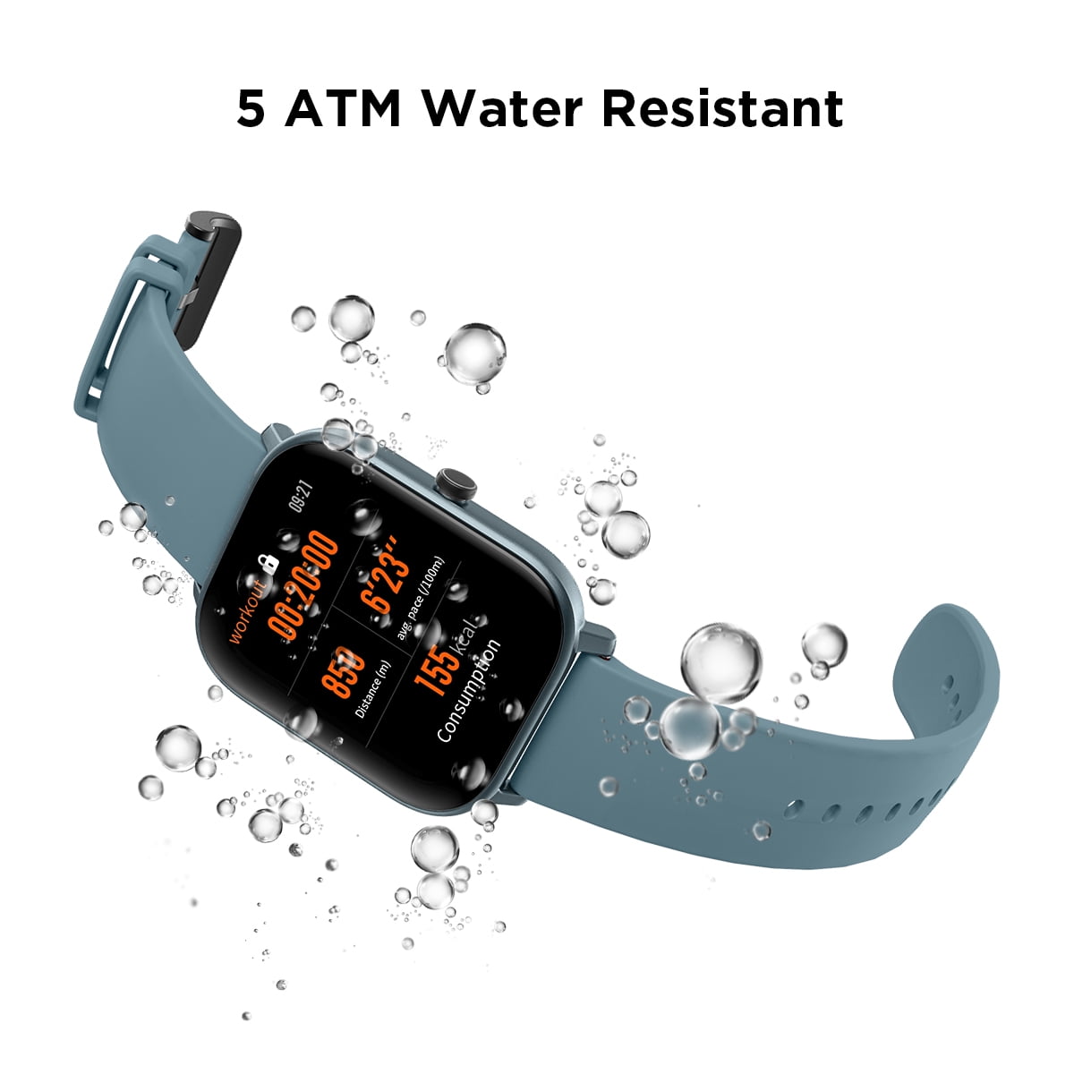 Amazfit gts steel blue smartwatch hotsell