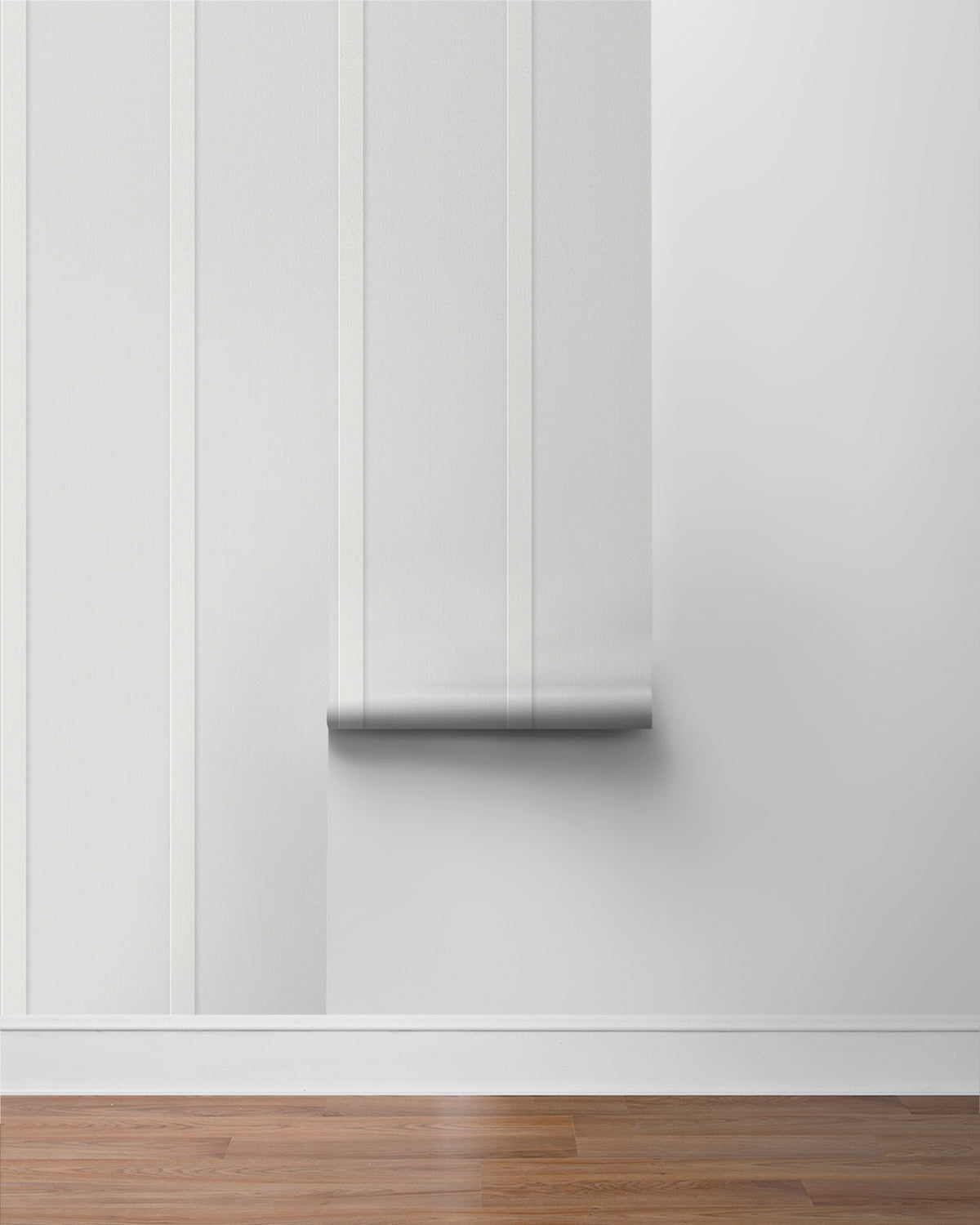 NextWall Arctic Grey Faux Board & Batten Peel and Stick Wallpaper