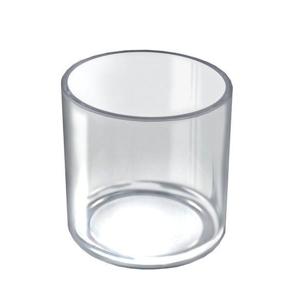 5" Dia. Deluxe Clear Acrylic Round Cylinder Bin for Counter, 4-Pack