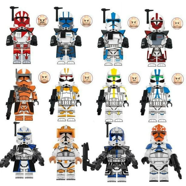 12 Piezas/Lote Figuras Espaciales de Bloques de Construcción Minifiguras, Juguetes de Ensamblaje de Acción, Para Niños y Coleccionistas