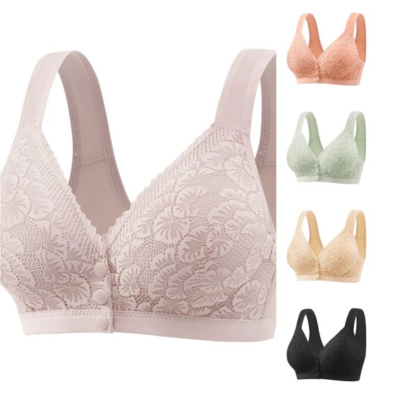 Vrotazzy Comfortable Wireless Front Closure Bra Stylish Tank Top Design for Everyday Wear And