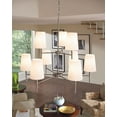 thumbnail image 2 of Contemporary Nine Light Chandelier-Satin Brass Finish-Incandescent Lamping Type Bailey Street Home 73-Bel-1636528, 2 of 6