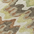 thumbnail image 5 of HomeRoots 584859 10 x 14 ft. Abstract Washable Indoor & Outdoor Rectangle Area Rug, Chocolate, Copper & Artichoke Green, 5 of 5