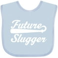 thumbnail image 3 of Inktastic Baseball Future Slugger Boys or Girls Baby Bib, 3 of 4
