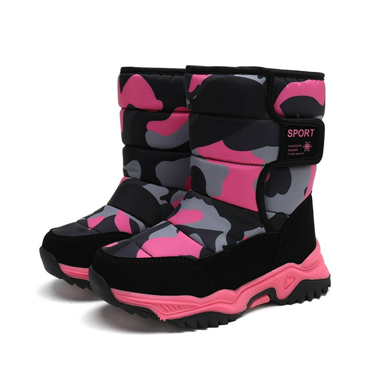 Zerotone Snow Boots Kids Unisex Girls Boys Waterproof Winter Boots