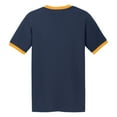 thumbnail image 6 of Yellow Rooster Men's Core Cotton Ringer Tee Navy/Gold M, 6 of 6