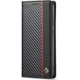thumbnail image 3 of for Samsung A52 5G Case,Carbon Fiber Premium PU Leather Ultra Thin Shookproof Anti-Fall Folding Screen Phone case Compatible with Samsung A52 5G,Vertical Red Line, 3 of 14