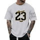 thumbnail image 1 of Camiseta personalizada con estampado alfanumérico para hombre - Cuello redondo y manga corta - Mezcla de algodón, nombre/número personalizado para regalos únicos, 1 of 7