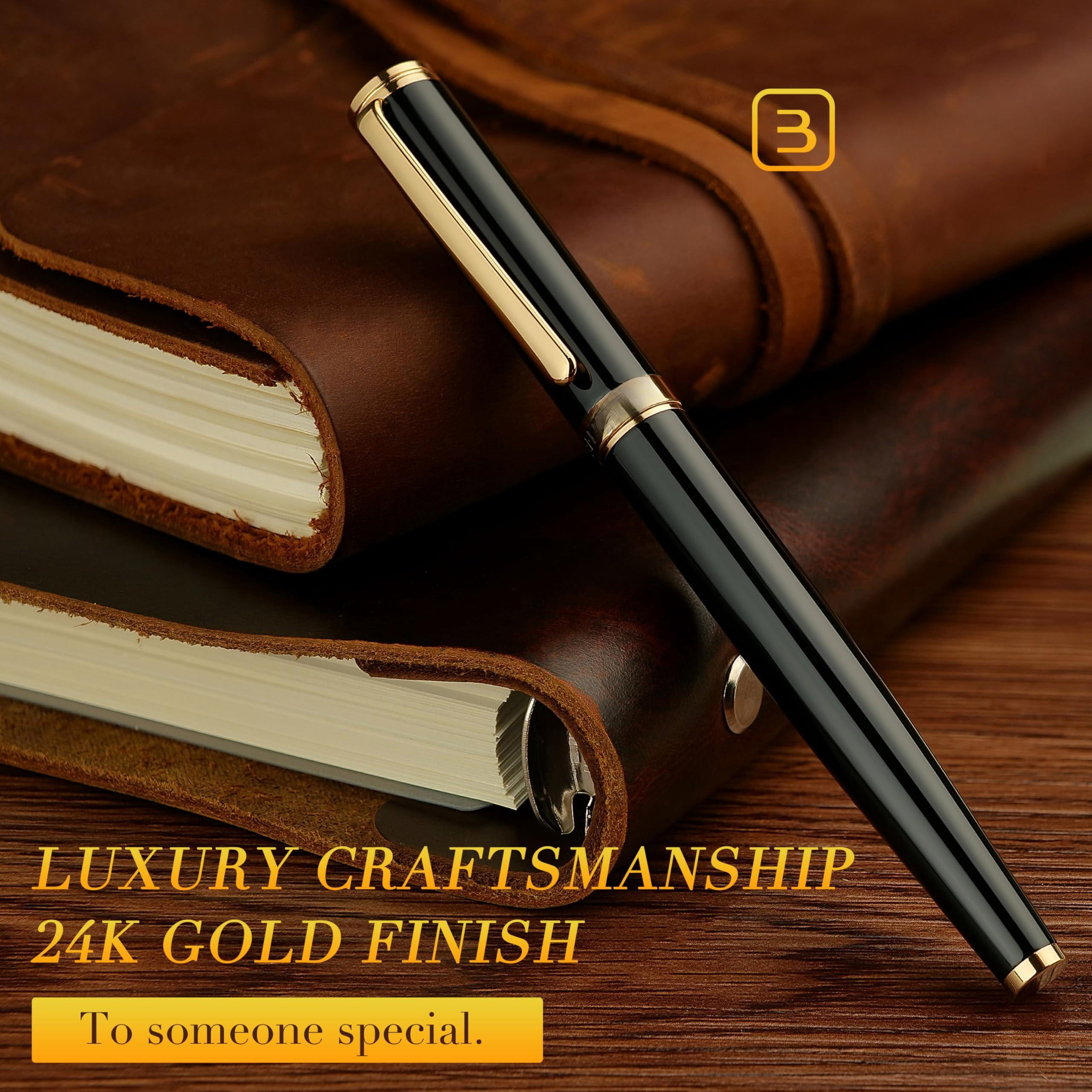 Luxury Rollerball Pen Trim Noble And Elegant Designs Ink Refill  Roller Ball Gift Set For Men & Women Professional Executive Office Nice Pens