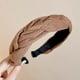 thumbnail image 1 of Diadema marrón de otoño e invierno para mujer, paquete de cabello con calavera alta, banda para el cabello a presión superior que combina con el tocado de horquilla para viajes al aire libre, 1 of 5
