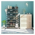 thumbnail image 2 of 10-Tier Shoe Rack - 50 Pair Capacity - Non-Woven Fabric Shoe Organizer for Closet, Entryway & Garage - Metal Shoe Shelf Tower - Gray, 2 of 2