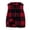 Red, variant on Cmfcve Women's Plus Size Plaid Fleece Vest Button Down Sleeveless Warm Jackets Fall Winter Casual Outerwear