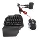 thumbnail image 1 of Combo De Teclado Y Mouse, Juego De Convertidor De Mouse Y Teclado Con Retroiluminación Portátil, Paquete Combinado De Juegos Móviles Con Una Sola Mano 4 En 1 Con Soporte Para, 1 of 7