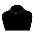 thumbnail image 3 of Adult 14KT Gold Flash Plated Butterfly Necklace with Simulated Diamonds, 3 of 6