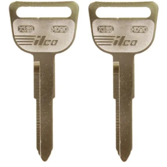 set of 2 X181 / HD90 Honda / Acura 1984 - 1990 Automotive Key Blank