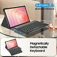 thumbnail image 5 of FINTIE Keyboard Case for Samsung Galaxy Tab S11 5G 11 Inch 2025 Model (SM-X730/X736B), Slim Lightweight Stand Cover with Magnetically Detachable Wireless Bluetooth Keyboard, Black, 5 of 9