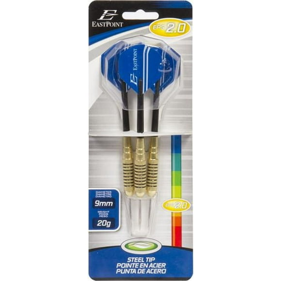 EPS 2.0 Fléchettes de Pointe en Acier EastPoint Sports 3 fléchettes en acier
