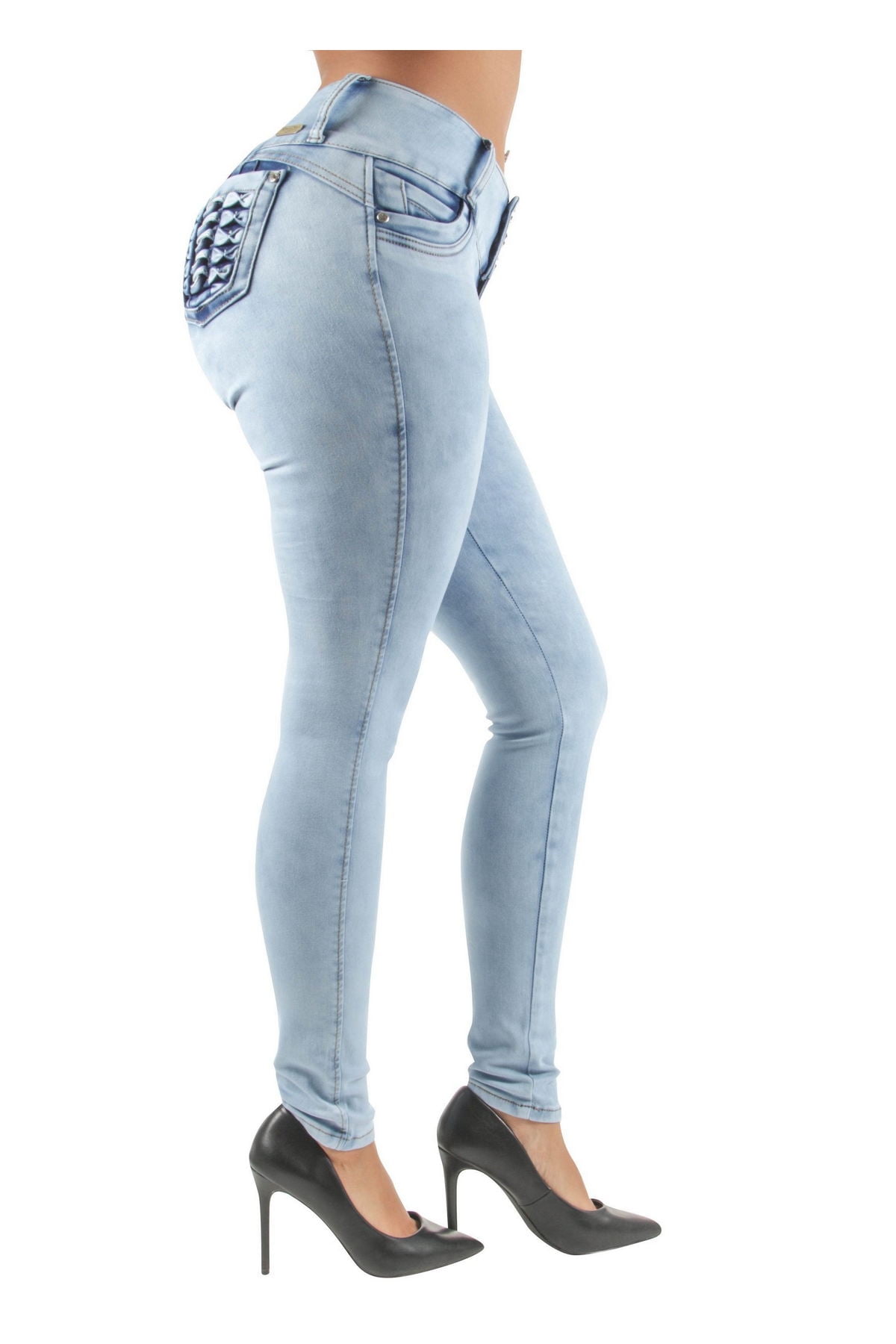 Fashion2Love Colombian Butt Lifter Jeans - High Waist Skinny Jeans For Plus & Junior Sizes