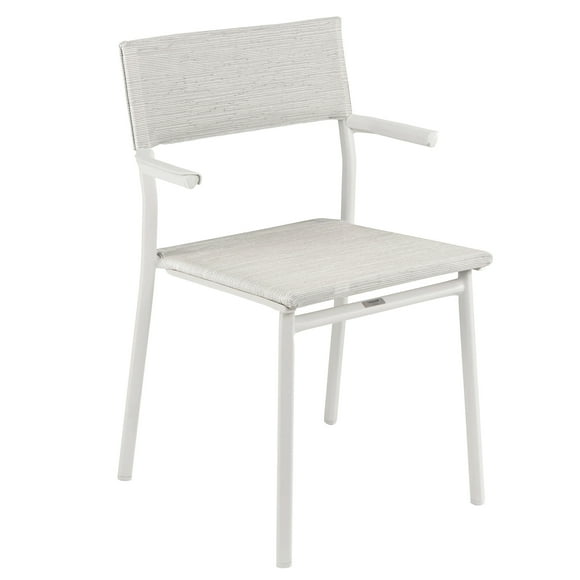 Lafuma Batyline Duo ORON Outdoor Dining Armchair, Sand/Pebble (Set of 2)