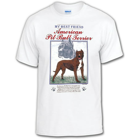 My Best Friend Dog T-Shirt: American Pit Bull Terrier-Adult