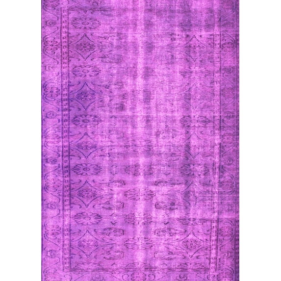 Ahgly Company Indoor Rectangle Abstract Pink Contemporary Area Rugs, 7' x 10'