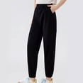 thumbnail image 6 of LangJing Girls Baggy Joggers Sweatpants Big Little Kids Elastic Waist Athletic Ankle Sweat Pants with Pockets, 3-15Years, 6 of 7