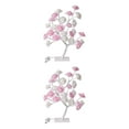thumbnail image 3 of kurtrusly Rose Tree Lamp Lighted Colorful Artificial Flower Bonsai Lights Gift For Any Occasion Artificial Bonsai Tree Lights PVC white pink white rod 2Set, 3 of 6