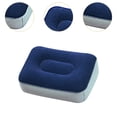 thumbnail image 6 of simhoa Inflatable Foot Pillow Foot Stool Soft Flocked Ergonomic Footrest under Desk Footrest for Train Sofa Home under Desk Sleeping Blue Gray, 6 of 9