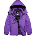 thumbnail image 1 of Girl's Waterproof Ski Snow Jacket Fleece Windproof Winter Jacket with Hood, 1 of 7