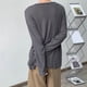 thumbnail image 5 of Camiseta de manga larga para hombre con cuello en V, camiseta informal minimalista a la moda para hombre para uso diario al aire libre, 5 of 8