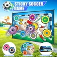 thumbnail image 6 of UUSUOO Soccer Ball Game Set for Kids,Indoor Outdoor Backyard Toss Soccer Goal Game with 2 Balls,1 Flannel Target,Soccer Toys Outdoor Toys for Kids,Birthday Gifts for Age 3 4 5 6 7 8-12 Year Old Boys, 6 of 8
