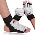 thumbnail image 1 of Guantes de Taekwondo Protectores de Pies Protectores de Manos para Adultos y Niños Protectores de Pies Guantes de Boxeo de Medio Dedo Protectores de Taekwondo, 1 of 4