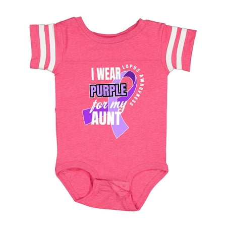 

Inktastic I Wear Purple for My Aunt Lupus Awareness Gift Baby Boy or Baby Girl Bodysuit